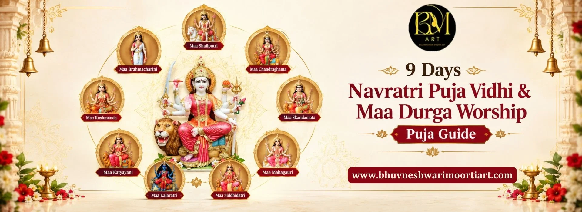 9 Days Navratri Puja Vidhi & Maa Durga Worship Puja Guide