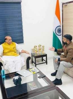 Ram Darbar Statue at Defense Minister (GOI) Mr. Rajnath Singh Ji's Office Ram Darbar Statue at Defense Minister (GOI) Mr. Rajnath Singh Ji's Office