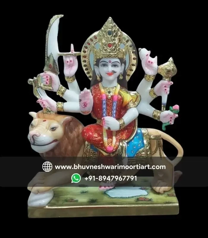 Marble Durga Mata Statue