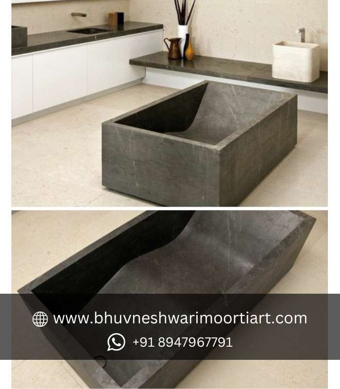 Black Stone Bathtub