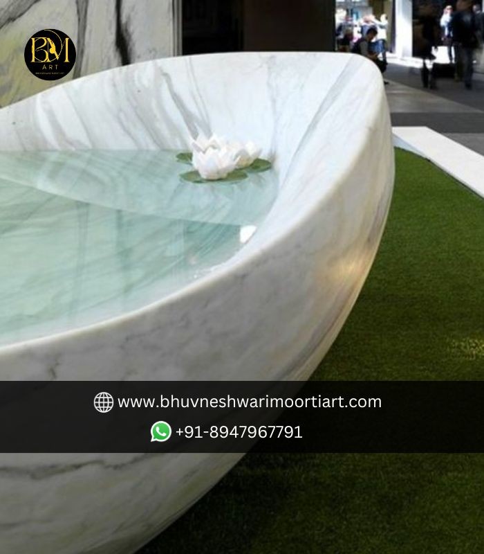 Luxurious White Marble Bathtubs for Hotel Needs