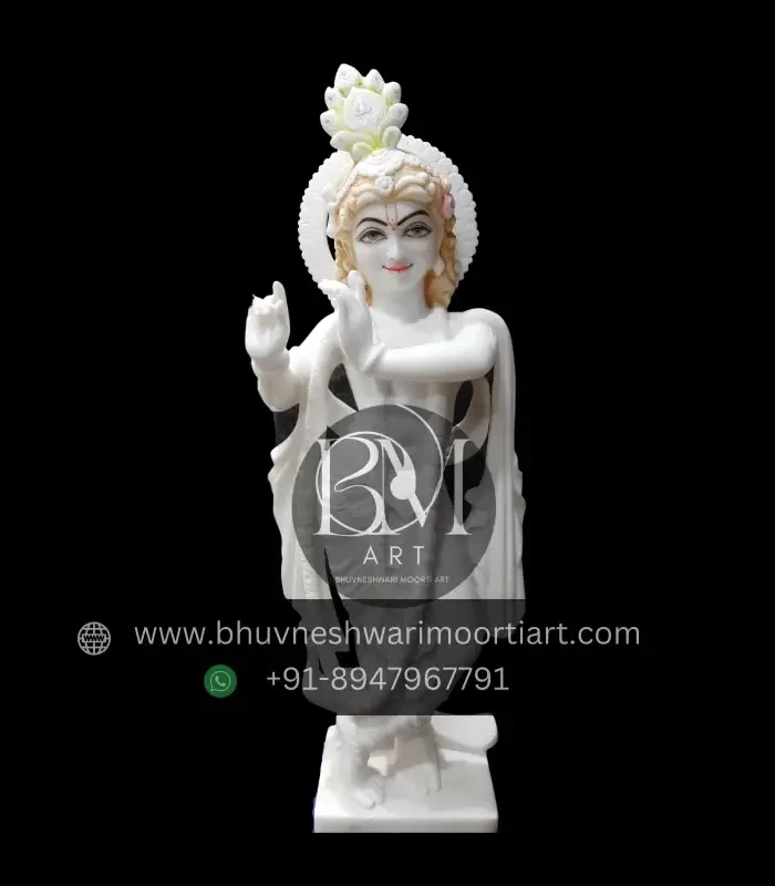 Krishan Ji Marble Statue