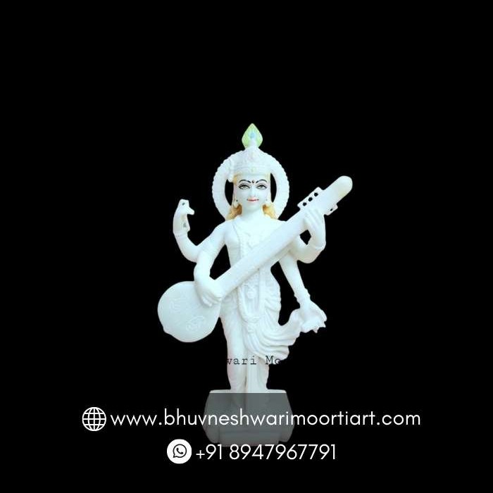 Marble Saraswati Devi Idol