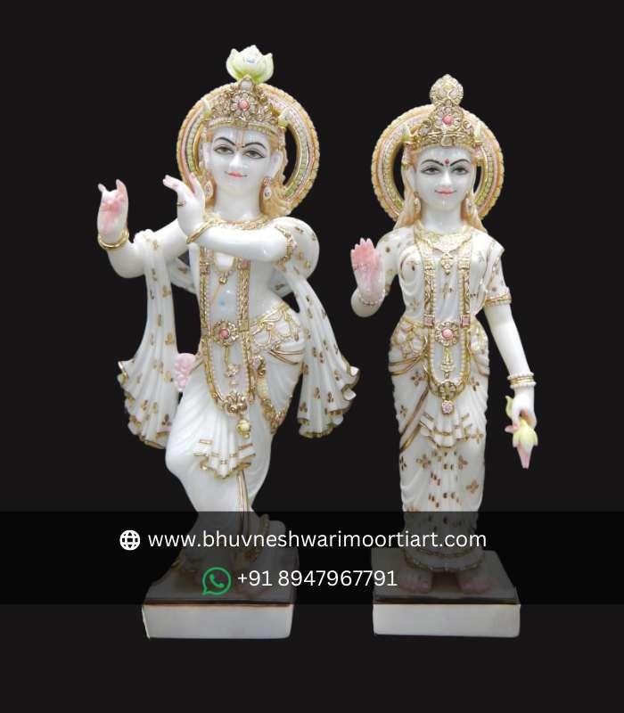 Handmade Radha Krishna Statue