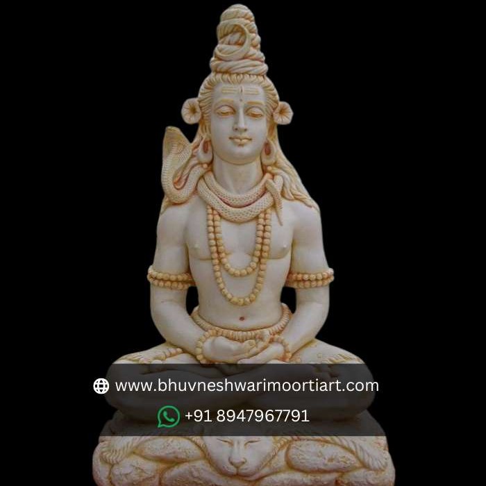 Dhyan Pose Shiva Marble Statue