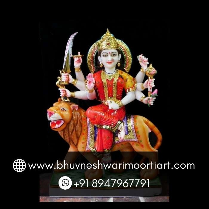 Ambe Mata Marble Statue