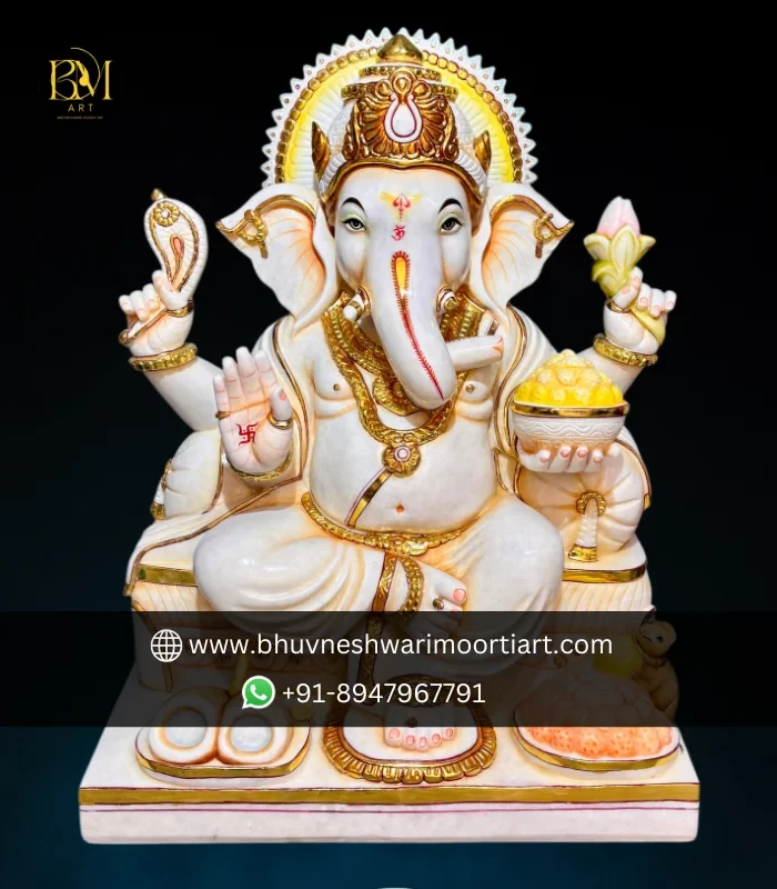 Best 3 Feet Marble Crafted Ganesh Ji