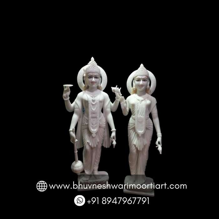 Marble Laxmi Vishnu Ji Statue