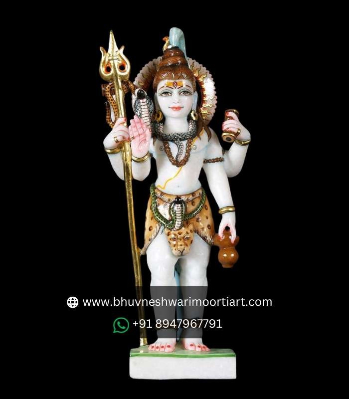 Standing Shiva Marble Statue