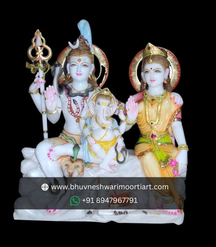 Marble Shiv Pariwar Sculpture