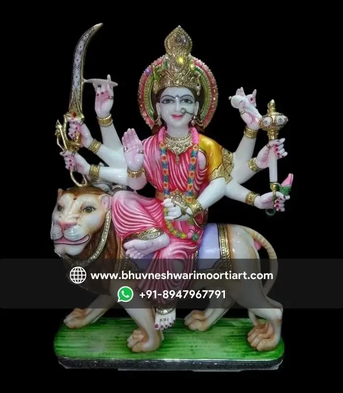 Maa Durga Marble Statue