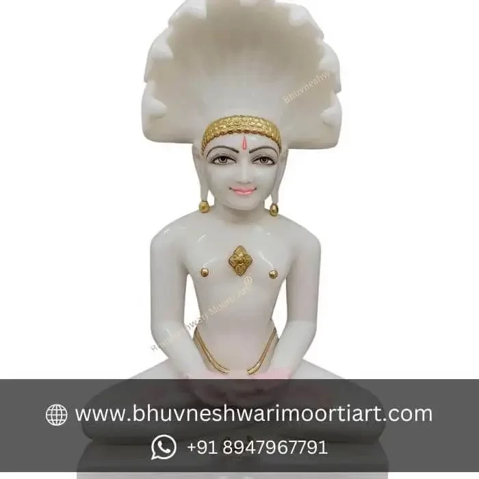 White Marble Jain Statue