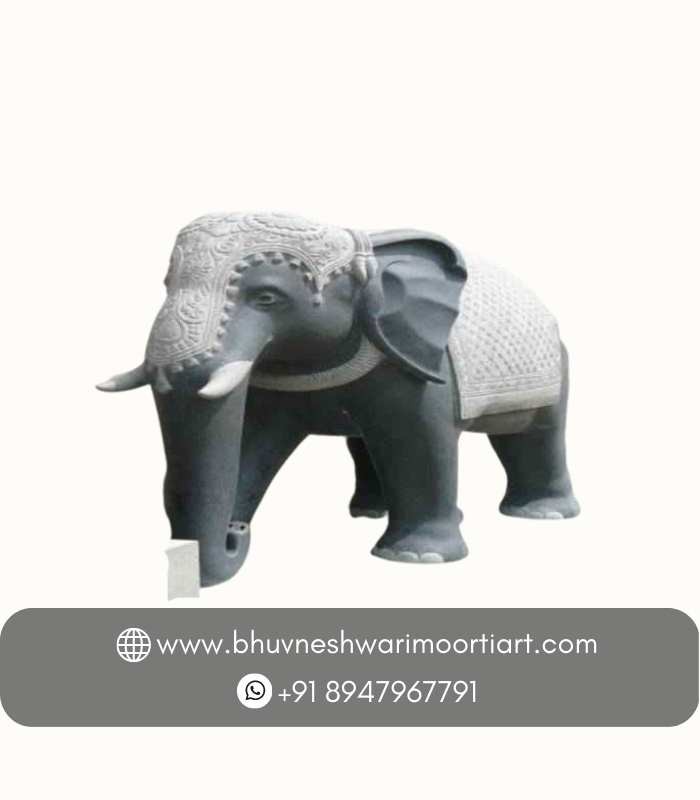 Elephant Stone Statue