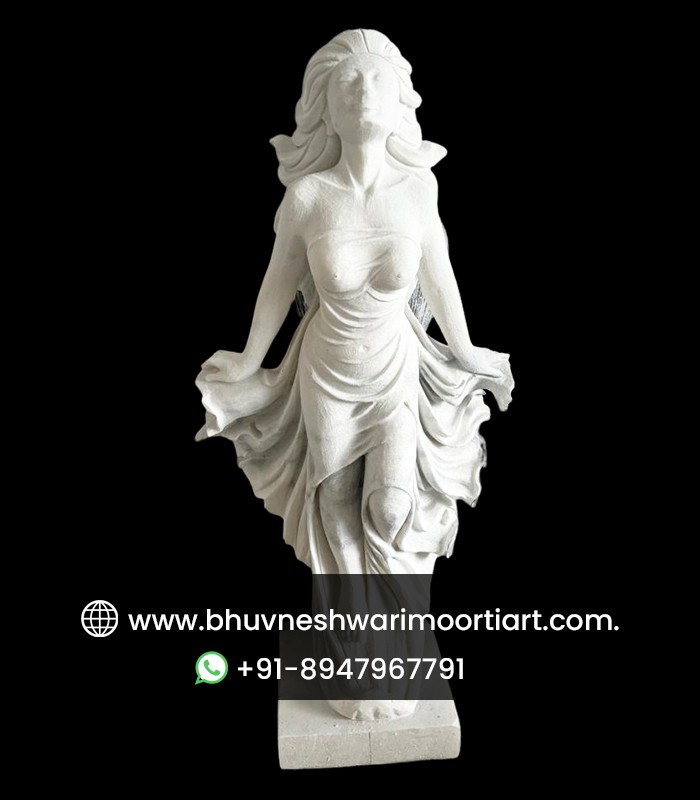 Marble Modern Art Human Bust