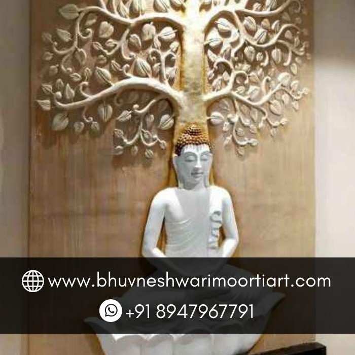 Marble Buddha wall Mural Art