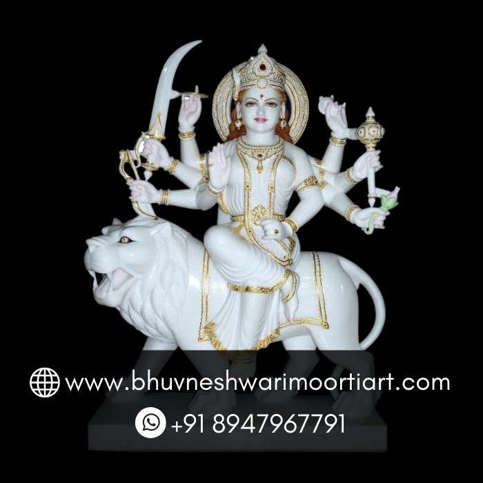 Vietnam Marble Durga Mata Murti