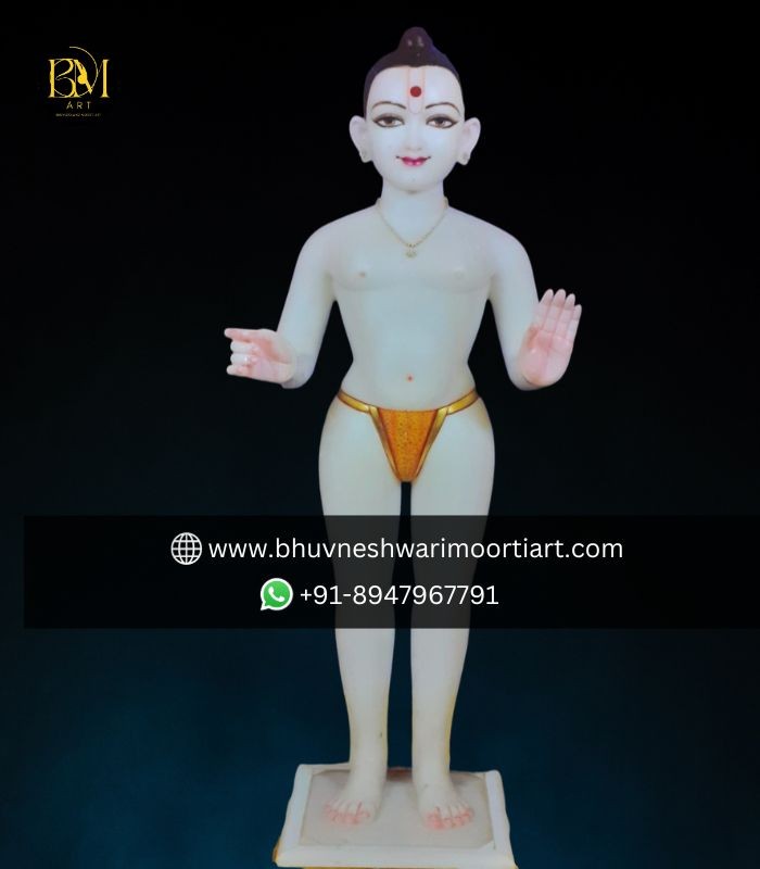Handmade Swami Narayan Statue in Marble