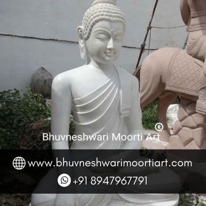 Gautam Buddha Marble Sculpture