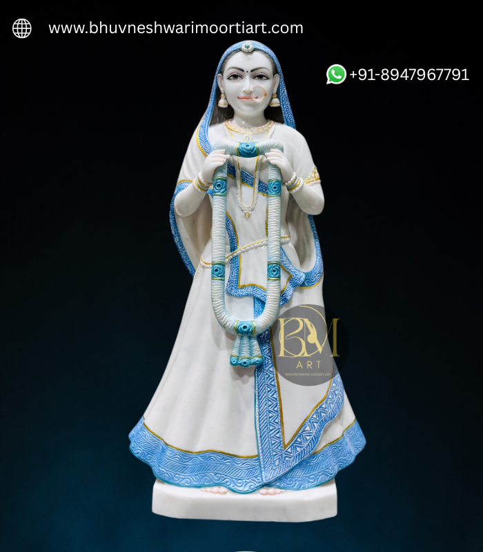 White Marble Lady Figure Statue