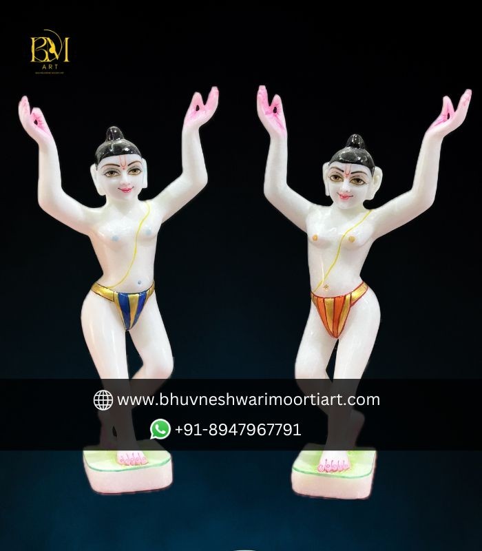 Chaitanya Mahaprabhu Marble Murti