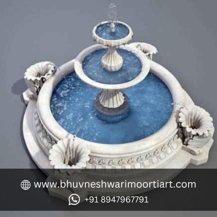 White Marble Designer Fountain