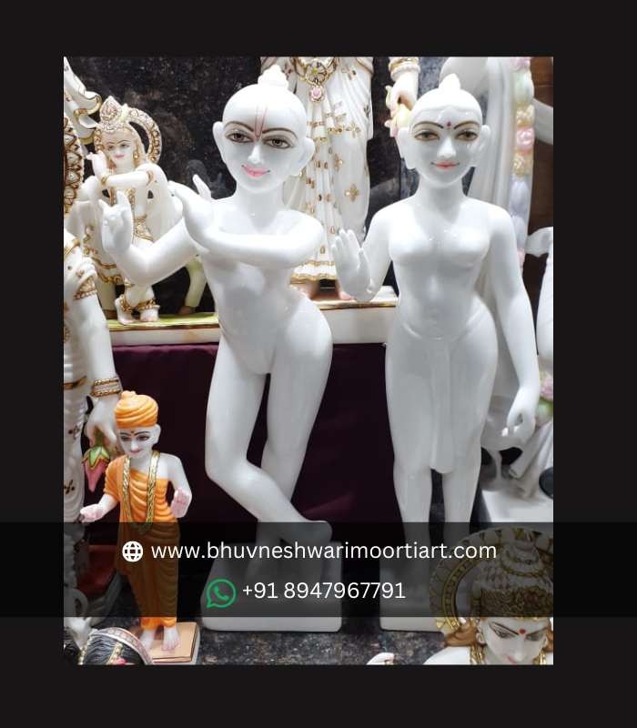 Iskcon Radha Krishna Marble Idol