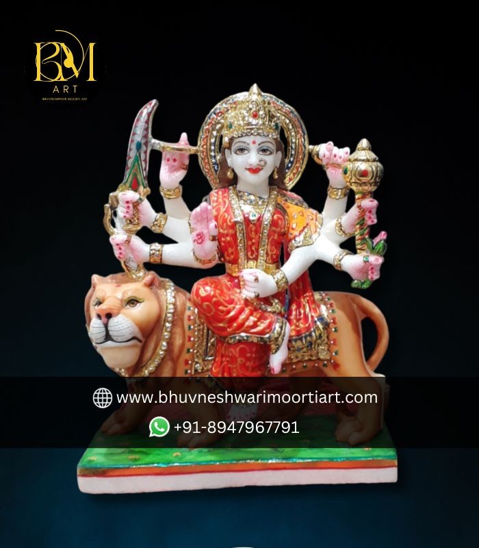 Marble Maa Durga Idol for Home